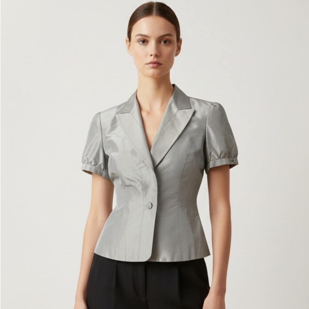 Carolina Herrera silk jacket size 10